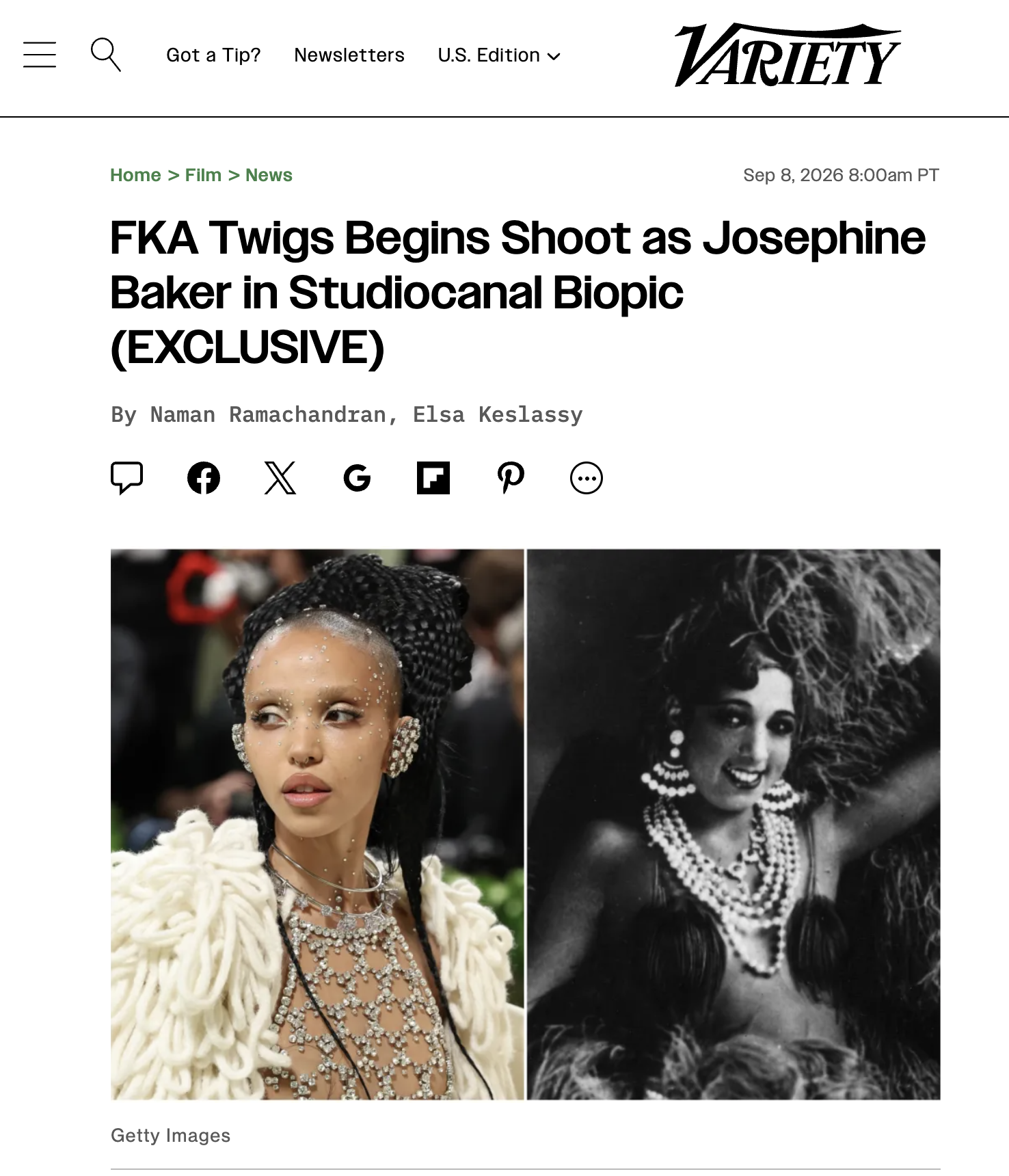 JOSEPHINE BAKER BIOPIC